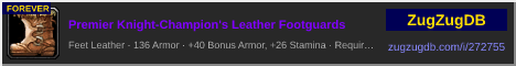 Premier Knight-Champion's Leather Footguards: forum signature banner