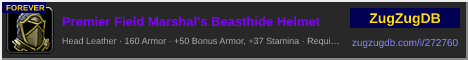 Premier Field Marshal's Beasthide Helmet: forum signature banner