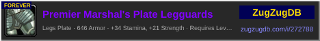 Premier Marshal's Plate Legguards: forum signature banner