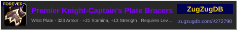 Premier Knight-Captain's Plate Bracers: forum signature banner