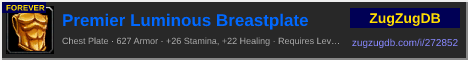 Premier Luminous Breastplate: forum signature banner