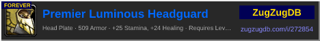 Premier Luminous Headguard: forum signature banner