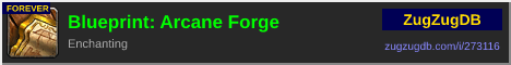 Blueprint: Arcane Forge: forum signature banner
