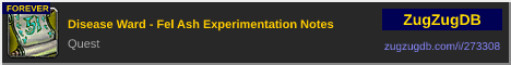 Disease Ward - Fel Ash Experimentation Notes: forum signature banner
