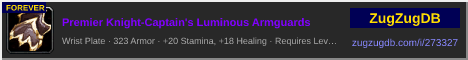 Premier Knight-Captain's Luminous Armguards: forum signature banner