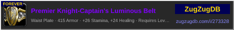 Premier Knight-Captain's Luminous Belt: forum signature banner