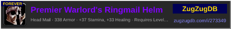 Premier Warlord's Ringmail Helm: forum signature banner