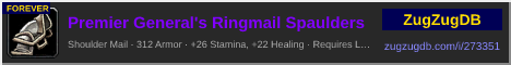 Premier General's Ringmail Spaulders: forum signature banner