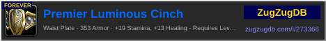 Premier Luminous Cinch: forum signature banner