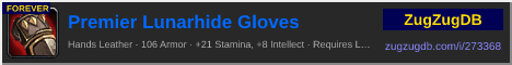 Premier Lunarhide Gloves: forum signature banner