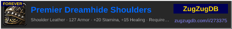 Premier Dreamhide Shoulders: forum signature banner