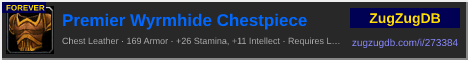Premier Wyrmhide Chestpiece: forum signature banner