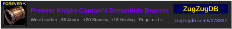 Premier Knight-Captain's Dreamhide Bracers: forum signature banner
