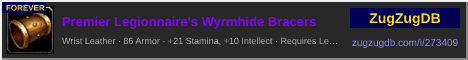 Premier Legionnaire's Wyrmhide Bracers: forum signature banner
