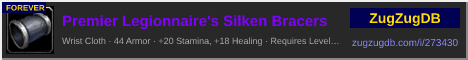 Premier Legionnaire's Silken Bracers: forum signature banner