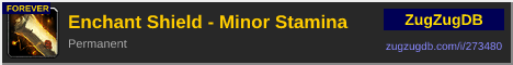 Enchant Shield - Minor Stamina: forum signature banner
