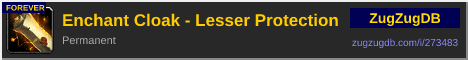 Enchant Cloak - Lesser Protection: forum signature banner