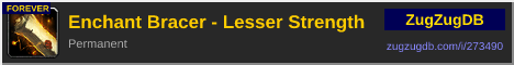 Enchant Bracer - Lesser Strength: forum signature banner