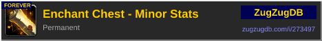 Enchant Chest - Minor Stats: forum signature banner