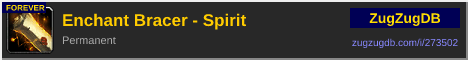 Enchant Bracer - Spirit: forum signature banner