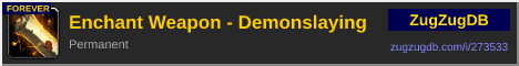 Enchant Weapon - Demonslaying: forum signature banner