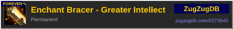 Enchant Bracer - Greater Intellect: forum signature banner