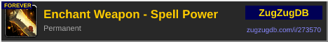 Enchant Weapon - Spell Power: forum signature banner