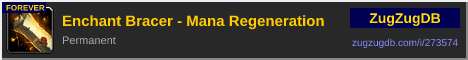 Enchant Bracer - Mana Regeneration: forum signature banner