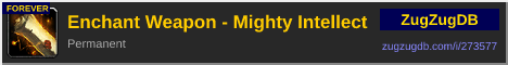 Enchant Weapon - Mighty Intellect: forum signature banner
