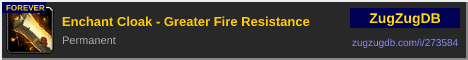 Enchant Cloak - Greater Fire Resistance: forum signature banner