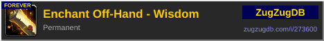Enchant Off-Hand - Wisdom: forum signature banner