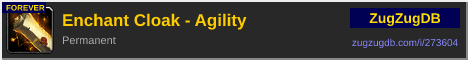 Enchant Cloak - Agility: forum signature banner