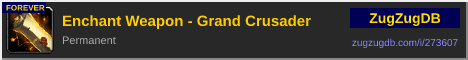 Enchant Weapon - Grand Crusader: forum signature banner