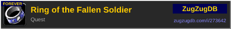 Ring of the Fallen Soldier: forum signature banner