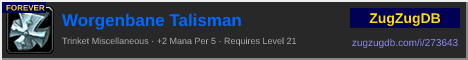 Worgenbane Talisman: forum signature banner