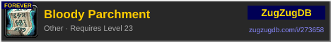 Bloody Parchment: forum signature banner