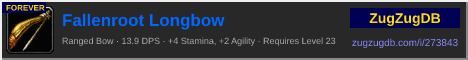 Fallenroot Longbow: forum signature banner