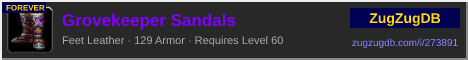 Grovekeeper Sandals: forum signature banner