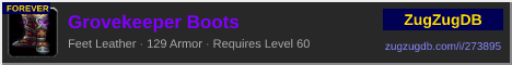 Grovekeeper Boots: forum signature banner