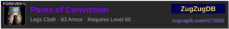 Pants of Conviction: forum signature banner