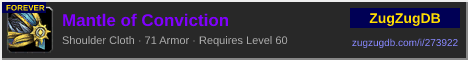 Mantle of Conviction: forum signature banner