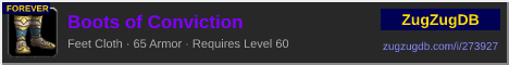 Boots of Conviction: forum signature banner