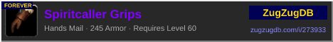 Spiritcaller Grips: forum signature banner