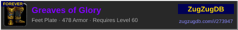 Greaves of Glory: forum signature banner