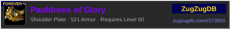 Pauldrons of Glory: forum signature banner