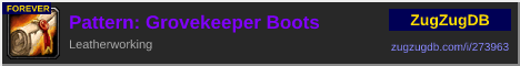 Pattern: Grovekeeper Boots: forum signature banner