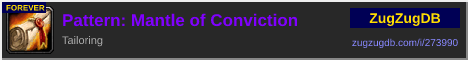 Pattern: Mantle of Conviction: forum signature banner