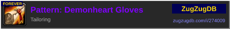 Pattern: Demonheart Gloves: forum signature banner