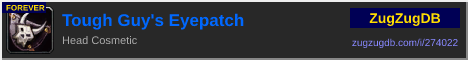 Tough Guy's Eyepatch: forum signature banner