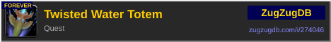 Twisted Water Totem: forum signature banner